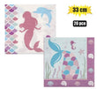 Serviettes Mermaid 20pc