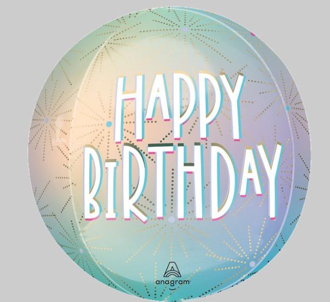Foil Balloon - ORB Pastel Dream Birthday