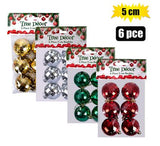 Xmas - Ball Mirror 6pc 5cm