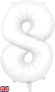 Foil Balloon - SS 8 Matte White