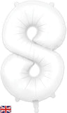 Foil Balloon - SS 8 Matte White