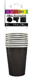Solid Black Cups (8)