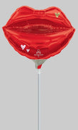 14' Foil Balloon- Valentine Vibes Lips