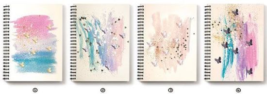 Notebook Paint Butterfly assorted