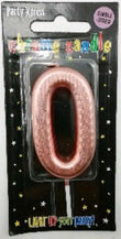 Candles - Numeric 0 Chrome Rose Gold