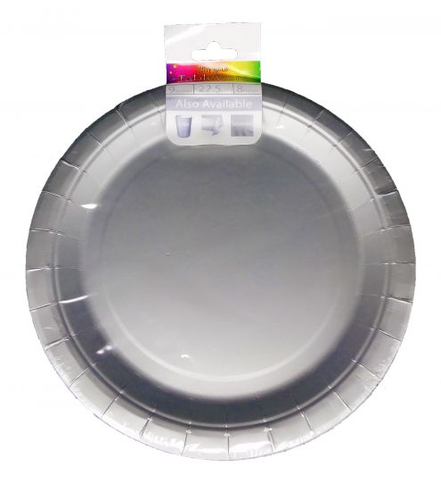 Plates - Silver 22cm (8)