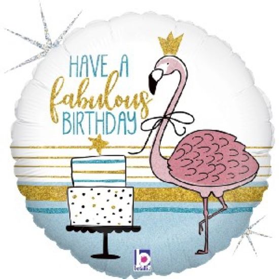 Foil Balloon Fabulous Party Flamingo