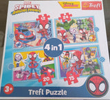 Puzzle Spiderman 4in1