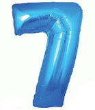 Foil Balloon - SS 7 Blue 34 inch