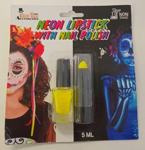Face Paint - Lipstick&Nailpolish Neon Ye