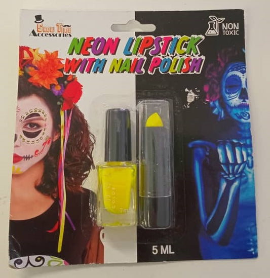 Face Paint - Lipstick&Nailpolish Neon Ye