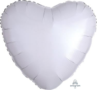 Foil Bal Plain - Opaque White Heart