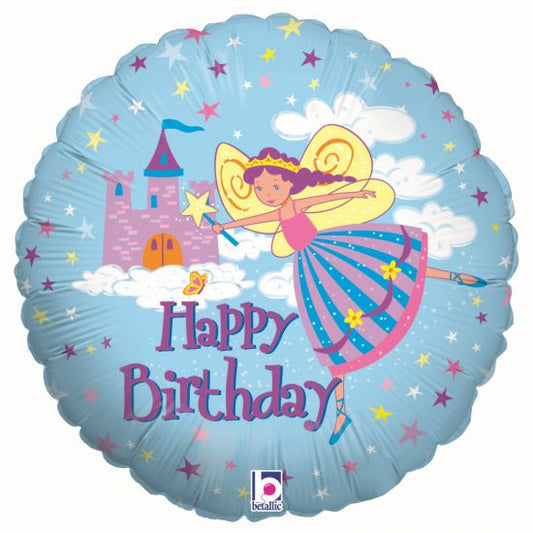 Foil Balloon - Fairy Birthday