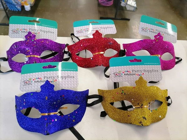 Mask Glitter Half Face assorted