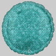 Foil Balloon Ocean Blue Sequins