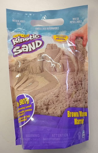 Kinetic Sand 2LB in Brown Bag Asst