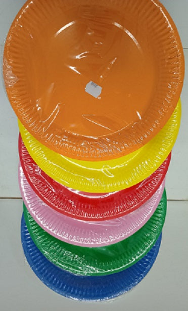 Paper Plate Plain Orange