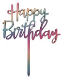 Cake Topper Wood Multi Color HB