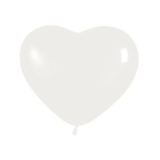 Balloon - Latex Heart White