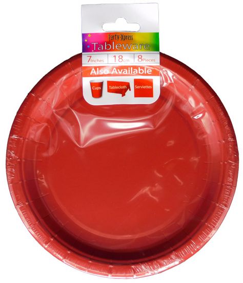 Plates - Red 17cm