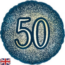 Foil Balloon Navy 50th