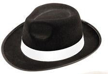 Hat Mafia Black w/White Band