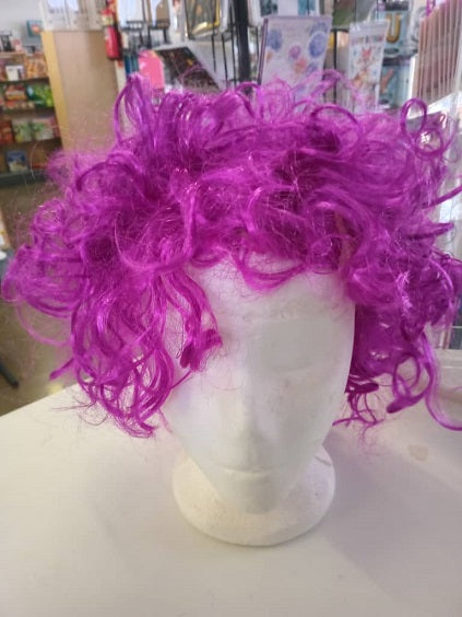 Wig Afro Purple