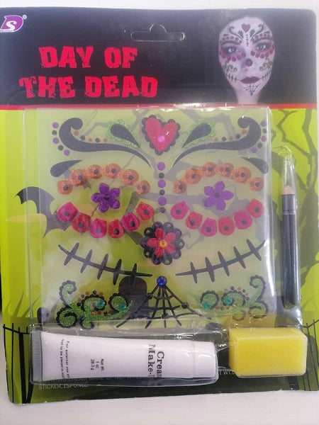 Halloween Face Paint Day of the Dead Kit