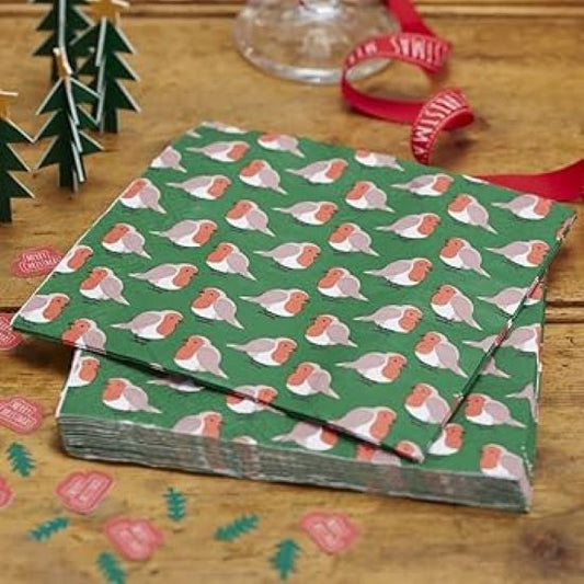 Christmas Robin Napkins (20)