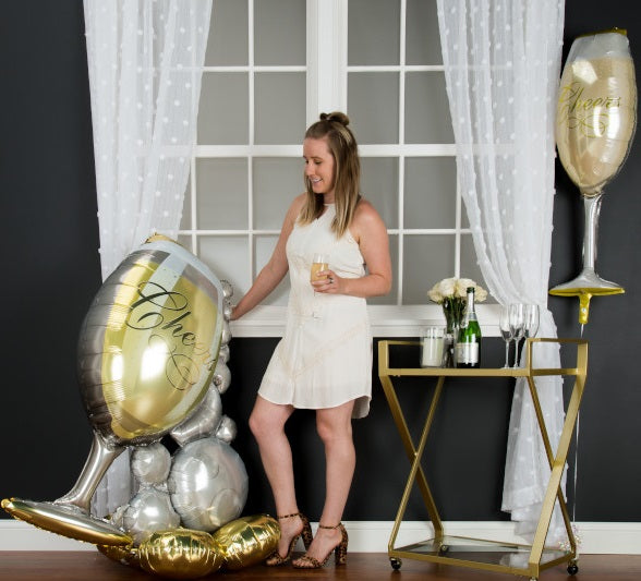 Foil Balloon - Airloonz Bubbly Wine Glas