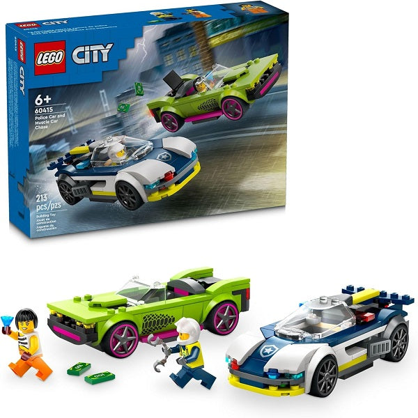 Lego City Police Car &amp; Muscle Car Chase