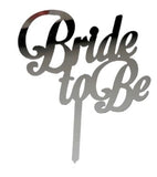Cake Topper Bride To Be Silver