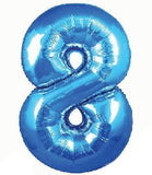 Foil Balloon - SS 8 Blue 34 inch