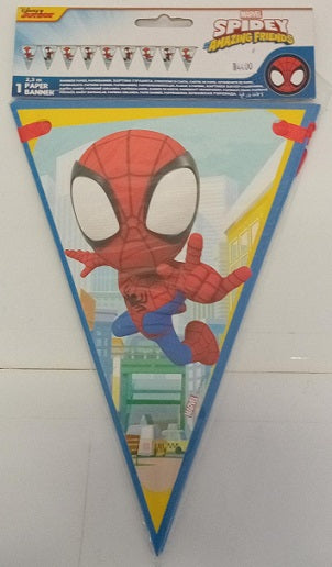 Spidey &amp; Friends Triangle Flag Banner