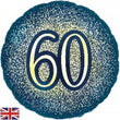 Foil Balloon Navy 60th