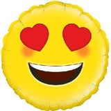 Foil Balloon - Emoji Heart Eyes