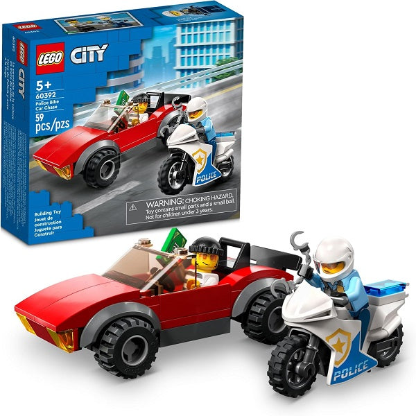 Lego City Police Bike Car Chase