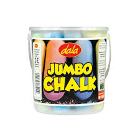 Jumbo Side Walk Chalk ASS 12pc