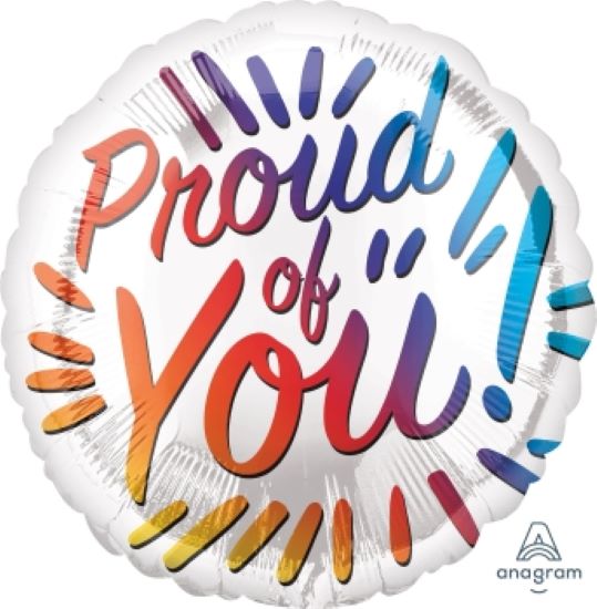 Foil Balloon Proud of You Rainbow Letters