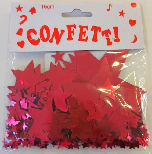 Confetti Galaxy Met Stars Red