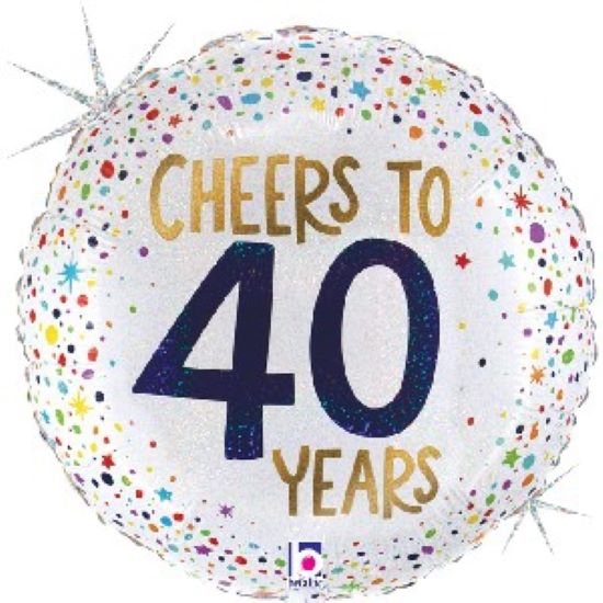 Foil Balloon Cheers to 40 Years