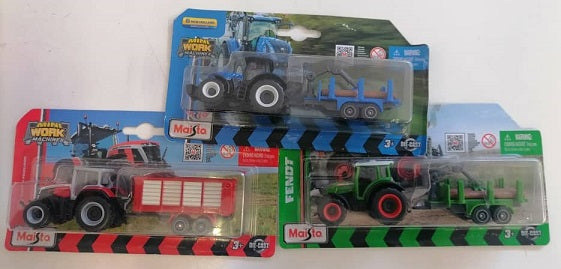 Maisto Dinky Work Tractor &amp; Trailer ass