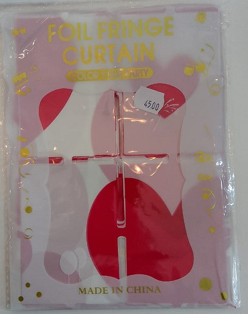 Door Curtain - White with Red Hearts 1x2