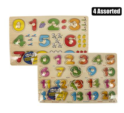Wooden Numbers Push-in Board