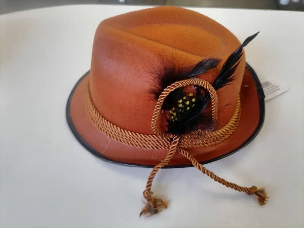 Hat Oktoberfest Fedora Brown