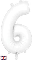 Foil Balloon Super Shape 6 Matte White