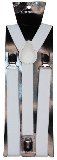 Suspender Braces White