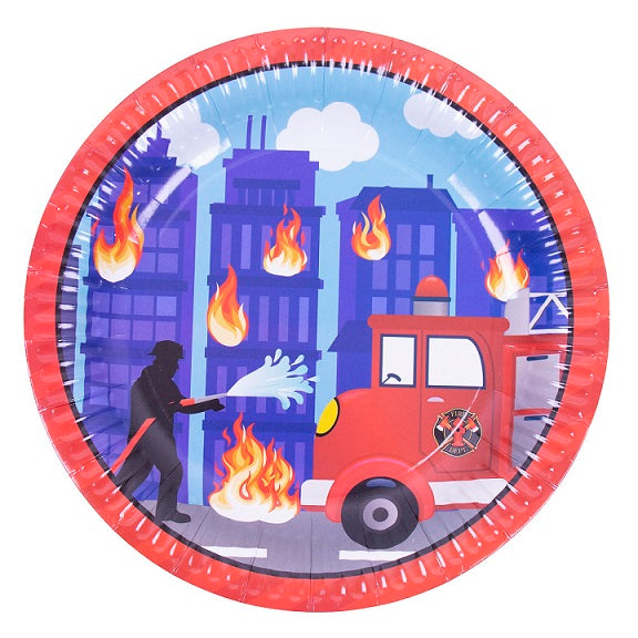 FireFighter Plates (8) 23cm