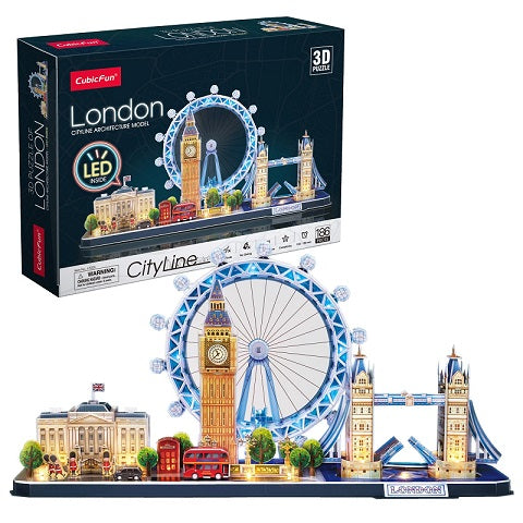 City line London 186pc with LED lights