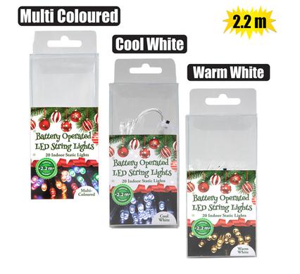 Xmas - Lights 2.2m Assorted